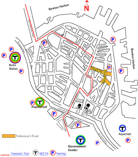 Fisherman's Feast Boston Map